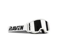§Masque Cross Raven Sniper Crew - Blanc et écran Argent miroir§