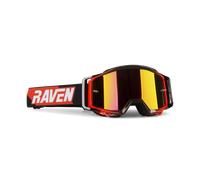 §Masque Cross Raven Sniper Crimson Echo - Rouge et Double Écran Miroir Rouge§
