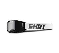 Shot Iris 2.0 Solid Lunettes de motocross, noir-blanc