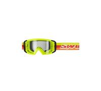 Masque Cross SWAPS SCRUB V2 - JAUNE / ORANGE / ROUGE ECRAN TRANSPARENT