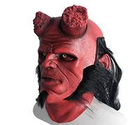 Masque D’Halloween Hellboy : Rise of The Bloody Quee Masque Cosplay Hellboy Dark Summo Latex Masque Gants Horreur Hallowee Party Props, B