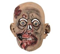 Masque d ' horreur complet pour Halloween avec yeux saillants et texture de peau en décomposition, accessoires de costume de cosplay pour et homme, visage d ' horreur réaliste, costume professionnel
