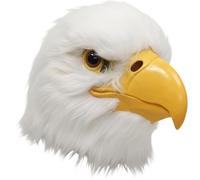 Masque d'aigle À Tête Blanche en Peluche pour Halloween, en Latex, Masque Intégral D'oiseau, Déguisement pour Adulte, Fête Costumée, Cosplay.
