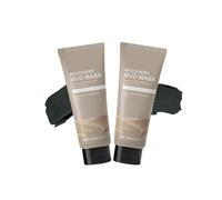 Masque d'argile réparateur, boue corporelle hydratante et nettoyante en profondeur des pores, masque de boue apaisant, réduit les points noirs, ingrédients naturels, minimise les pores (2pcs)