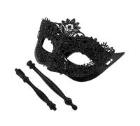 Masque de Bal pour Dames en Dentelle avec Bâtonnet Ambiance Halloween