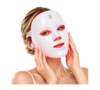 Masque de beauté à lumière LED, appareil de soins de beauté intégral à usage domestique, masque de soins du visage léger, fonctionnement à un bouton, design réglable et fixe, adapté pour les soins