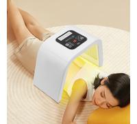 Masque de beauté LED pour le visage, soin de la peau à LED, soin de la peau, salon de beauté, 7 couleurs pour la maison, salon de beauté, minuterie, peu encombrant, peau sensible