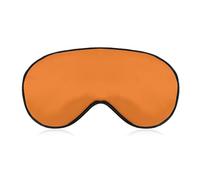 Masque de beauté orange brûlé pour homme et femme, masque de sommeil respirant et réglable, masque de sommeil ultra doux, bandeau de voyage léger pour avion, sieste, sommeil nocturne