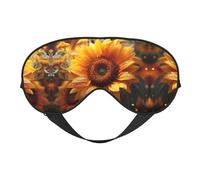 Masque de beauté pour les yeux de tournesol pour dormir, masque de sommeil bloquant parfaitement la lumière pour les femmes et les hommes, bandeau doux et confortable pour les voyages