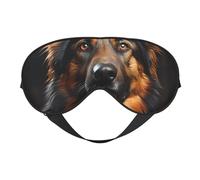 Masque de berger allemand doux pour les yeux. Unisexe, confortable et respirant, adapté pour le repos quotidien. Vous aide à entrer rapidement dans un sommeil profond.