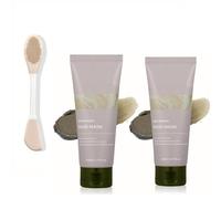 Masque de boue de récupération, Nettoyant profond pour les pores hydratant et hydratant, Masques de boue coréens pour le visage, Le forfait comprend une brosse pour votre masque (2pcs)
