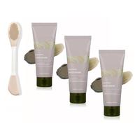 Masque de boue de récupération, Nettoyant profond pour les pores hydratant et hydratant, Masques de boue coréens pour le visage, Le forfait comprend une brosse pour votre masque (3pcs)