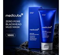 Masque de boue Medicube Zero Pore Blackhead 100g, masque d'argile coréen, masque purifiant en profondeur des pores, éliminateur de points noirs, contrôle de l'huile & minimiseur de pores