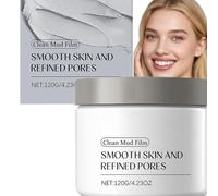 Masque de boue pur visage - Argile nettoyante profonde pour peau lisse et pores affinés, masque détox purifiant aux minéraux naturels, contrôle du sébum et pores réduits tous types de peau (1pcs)