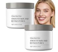 Masque de boue pur visage - Argile nettoyante profonde pour peau lisse et pores affinés, masque détox purifiant aux minéraux naturels, contrôle du sébum et pores réduits tous types de peau (2pcs)
