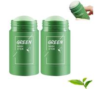 Masque de boue purifiant au thé vert et à l'aubergine, masque peel-off anti-points noirs, améliore le teint terne, contrôle le sébum, nettoie en profondeur, traite l'acné et exfolie