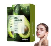 Masque de bulle de nettoyage acide complexe d'avocat, Masques de bulle de nettoyage profond d'avocats biologiques naturels, Soins faciaux hydratants quotidiens, Hydrate la peau (1 Box)