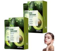 Masque de bulle de nettoyage acide complexe d'avocat, Masques de bulle de nettoyage profond d'avocats biologiques naturels, Soins faciaux hydratants quotidiens, Hydrate la peau (2 Box)