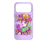 Masque de Carnaval Arlequin Femme Joueuse de Cartes Coque pour iPhone 17 Pro Max