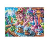 Masque de Carnaval coloré 500 Pièces Puzzle Adulte en Carton Rigide Haute Qualité Difficile Niveau Expert Anti-Stress Jeu De Société Idée Cadeau Anniversaire Premium 500 PCS