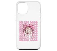 Masque de Carnaval Mardi Gras pour Fille avec nœud Rose Coque pour iPhone 12/12 Pro