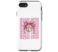 Masque de Carnaval Mardi Gras pour Fille avec nœud Rose Coque pour iPhone SE (2020) / 7/8
