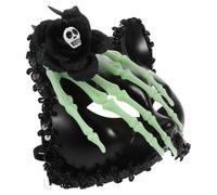 Masque de Chat de Luxe pour Bal Masqué Fête Halloween Noir Plastique | Demi-masque Yeux, Décoration de Fête, Ajustable, Léger, Confortable, Design Mystérieux, Style Élégant