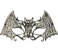 Masque de chauve-souris en métal Glitter+Strass