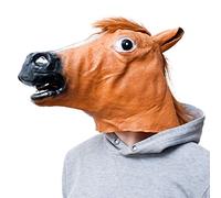 Masque de Cheval pour Carnaval et Halloween Masque de Costume de Cheval Masque en Latex pour Les Costumes Masque d'animal tête de Cheval