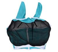 Masque de cheval respirant universel réglable élastique moustique mouche repoussant voile couverture protecteur (Taille L (80 * 114 * 45 cm))