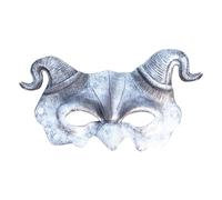 Masque de chèvre pour Halloween - Cornes de chèvre - Masques de chèvre - Accessoire de Jouet - Monstres - Costume d'halloween - Demi-Visage (One Size)