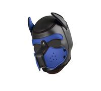 Masque de chien - Bad Puppy® - Masque Human Pup en néoprène - noir/bleu