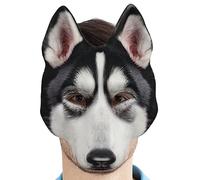 Masque de chien | halowen Cosplay Face Cover | 1 masque de chien husky réaliste | Prop proportion de costumes de déguise | Adultes et adolescents - Idéal pour les fêtes, les photomatons, les maisons