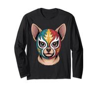 Masque de Chihuahua Perro Lucha Libre pour Enfants, Hommes, Femmes Manche Longue