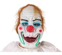 Masque de clown en vinyle Halloween