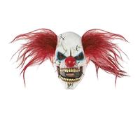 masque clown diabolique latex adulte - ptitclown 62898 Rouge