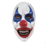 Masque de Clown Tueur Adulte - PTIT CLOWN - Blanc avec yeux et bouche rouges - Taille unique