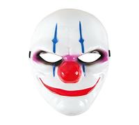 P'TIT Clown re12407, Masque adulte rigide, Clown Horreur coloré