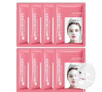 Masque De Collagène Bio Anti-Rides, Masque Collagène Visage Korean, Bio-Collagen Real Deep Masques Hydratant Visages, Anti-âge Masques Visages Collagenes Pour Une Peau (8PC)