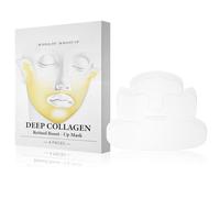 Masque de collagène lifting - Trainer à la taille du visage de Corée, masque de remontée en rétinol de collagène Bluile 3 en 1 avec sangle de menton, de maîtrise de pouli (4Pcs)