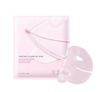 Masque de collagène rose，Collagen Masque Profond Réel,masque hydratant rafraîchissant pour les cernes et les yeux gonflés，Hydratation Hyaluronique Profonde，Réduire Les Rides Et Ridules，4pc