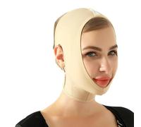 Masque de Compression pour le Visage Post-Opératoire, Bande de Maintien pour le Menton et la Ligne de la Mâchoire(S)