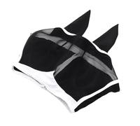 Masque de contrôle du vol de cheval - Protection UV en respirante, demi-face avec oreilles, sangle élastique pour cheval | Gear de protection durable pour bâton de vie de vache ferme stable