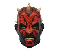 Masque de cosplay Dark Maul - Coiffe d'horreur d'Halloween pour carnaval - Couvre-tête de fantôme thriller
