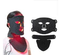 Masque de cou LED 3D sans fil 480 perles LED masque de photon infrarouge rajeunissement de la peau anti-rides rétrécissement des pores