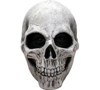 Ghoulish Productions - Masque de Crâne Blanc, de la gamme Skulls. Ce masque en latex résistant est peint à la main et est idéal pour Halloween. Taille unique adulte.