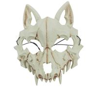 Masque de crâne de Loup, 3D PU Mousse de Mousse effrayante Animal Halloween Masque réaliste Masque Masque Masque pour Adultes, Masque de crâne de Loup