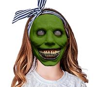 Masque de démon effrayant - Masque d'horreur zombie en latex doux et respirant pour Halloween, cosplay effrayant - Accessoire de fête - Masque réaliste terrible pour adultes - Maison hantée