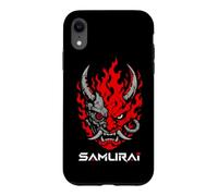 Masque de démon Japonais Samouraï OniCyborg Cyberpunk Streetwear Coque pour iPhone XR