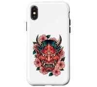 Masque de démon Japonais Yokai Devil Cherry Blossom Hannya Oni Coque pour iPhone X/XS